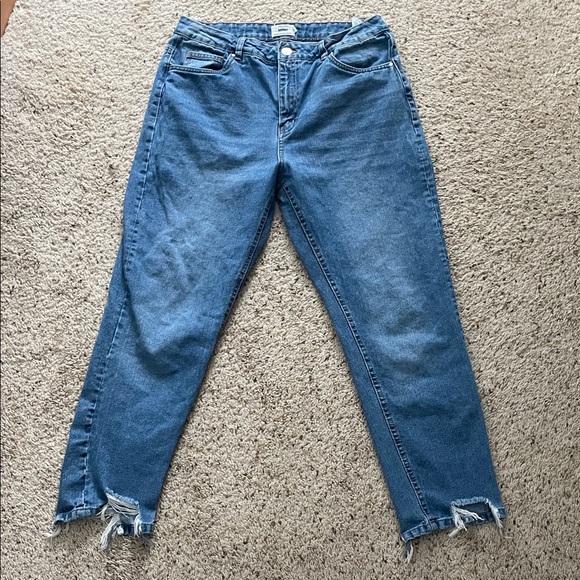 refuge Denim - Refuge Denim Mom high waisted jeans with distressed hems